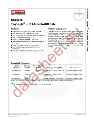 NC7SZ00M5 datasheet  